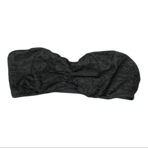 PINK Victoria's Secret Bandeau Black Lace No Wire